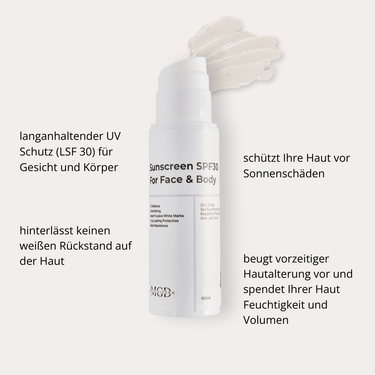 Sunscreen SPF30 for Face & Body (ohne Tönung)